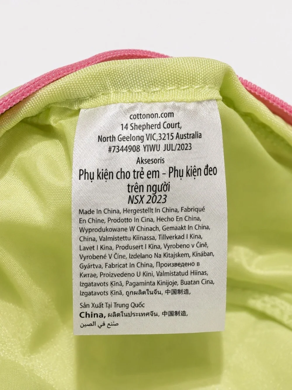 Cotton On Kids x Barbie Belt Bag Fanny Pack 2023 Pastel Pink Blue Yellow